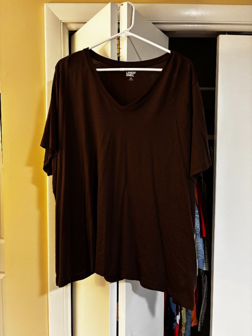 Lands End Ladies Top - Chocolate Brown - Size 3X - NWOT! 100% cotton